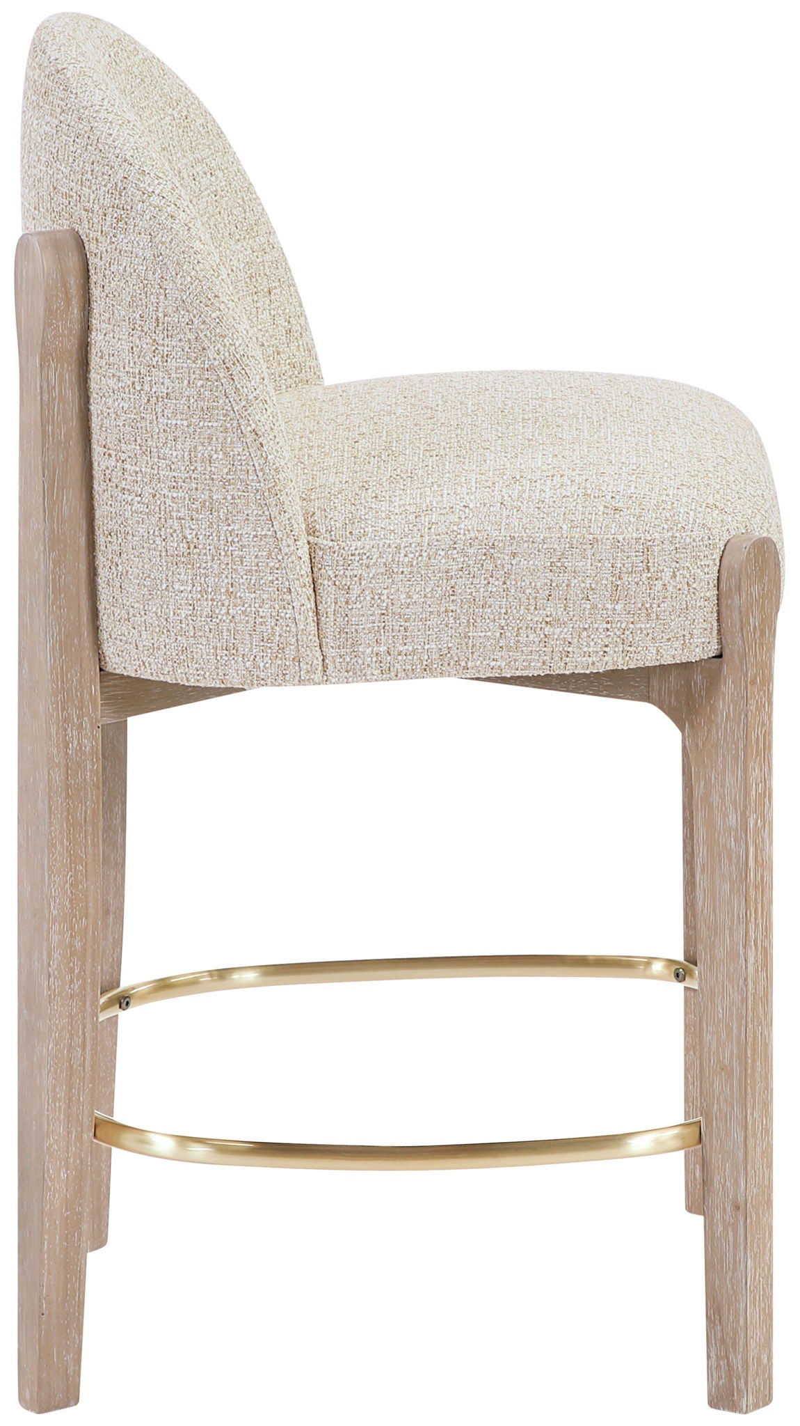 Torino - Counter Stool With Brushed Natural Base
