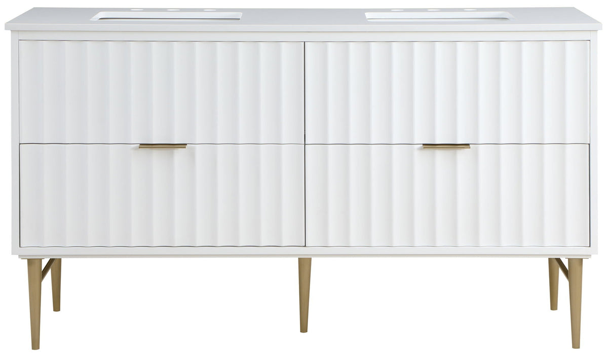 Modernist - Bathroom Vanity With Gold Legs