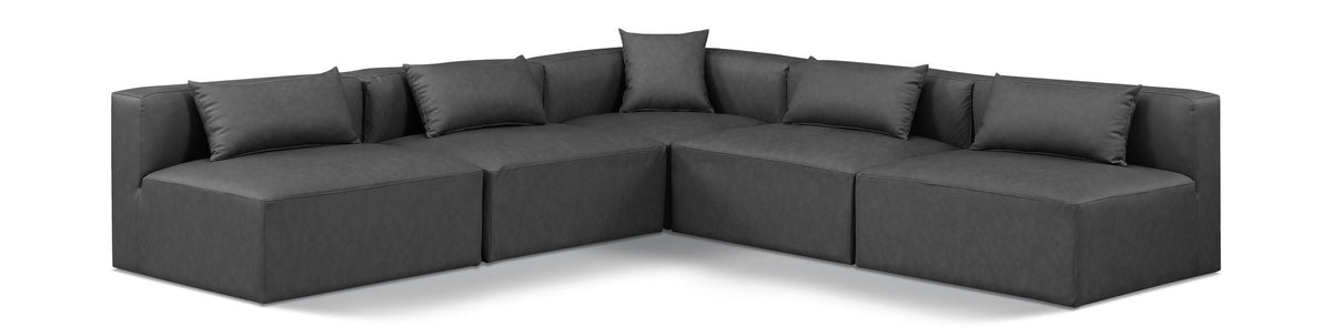 Cube - 5 Piece Modular Corner Armless Sectional