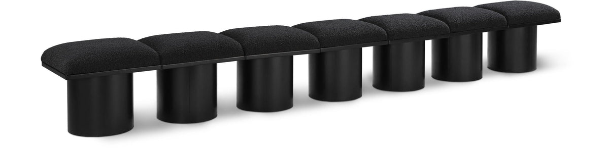 Pavilion - 7 Piece Modular Bench With Black Base