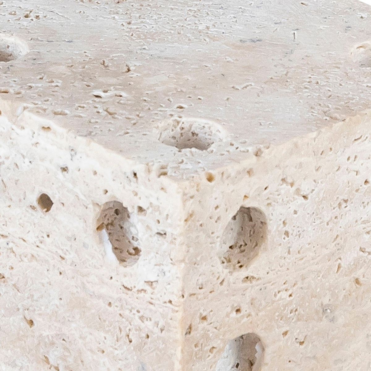 Dice - Travertine Decorative - Natural