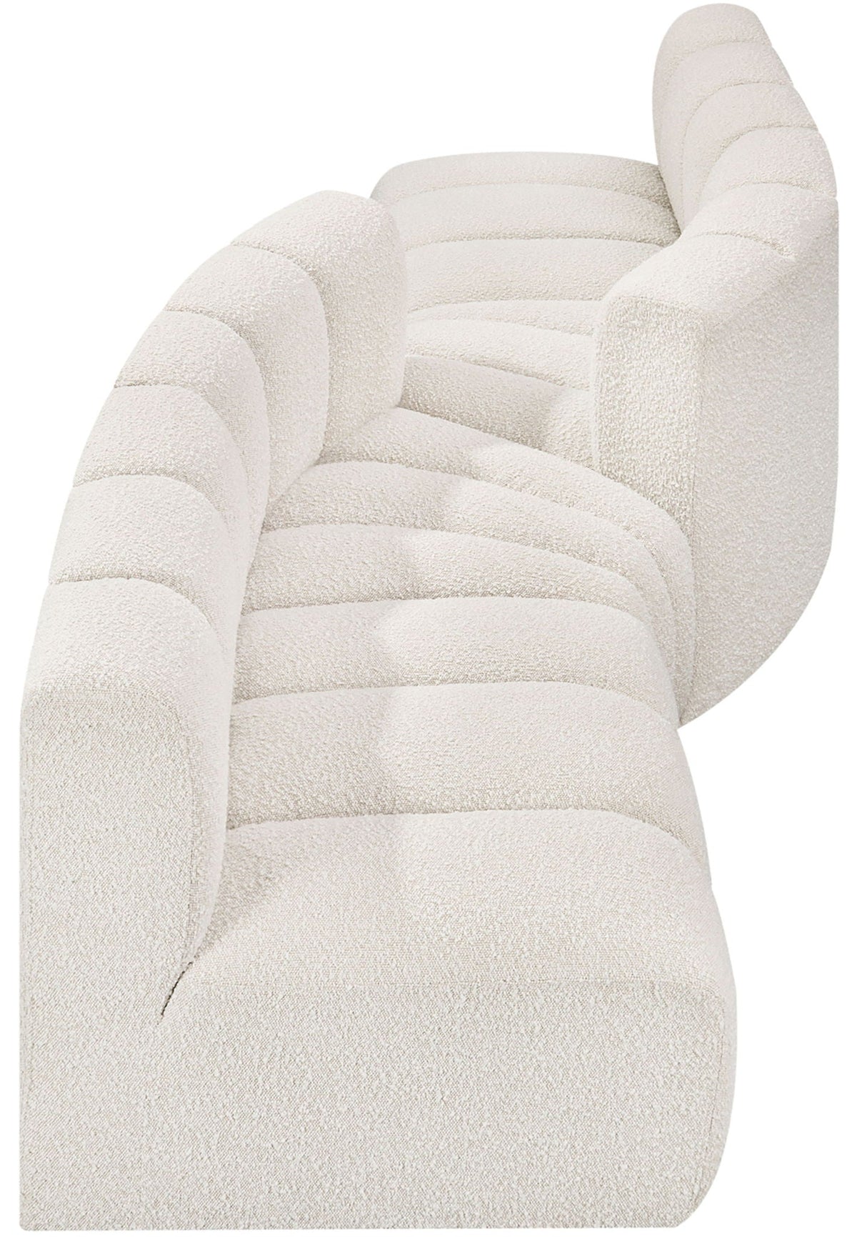 Arc - Boucle Fabric 4 Piece Sofa