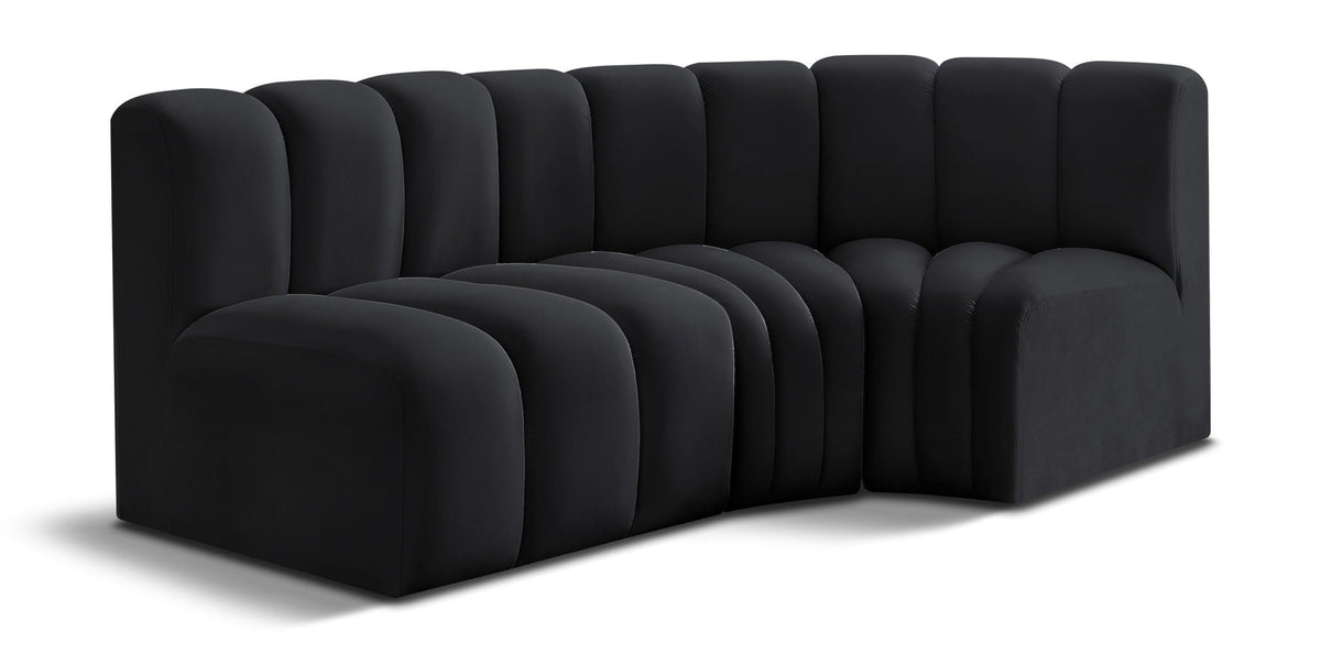 Arc - Velvet 3 Piece Sofa