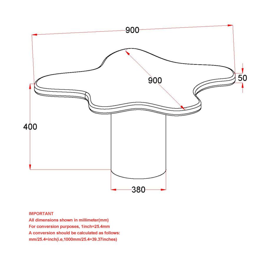 Mayal Large Coffee Table in Walnut
