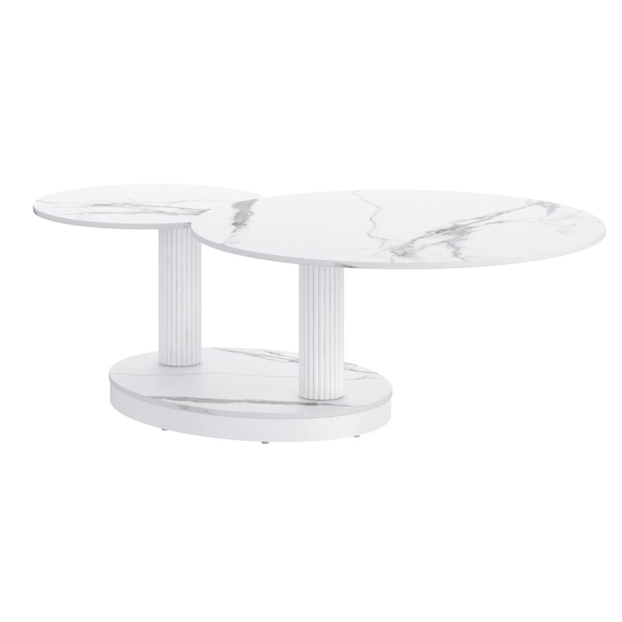 Elara Coffee Table in White