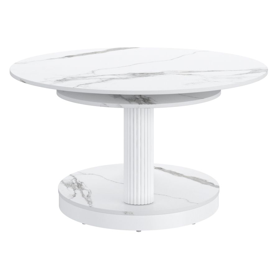 Elara Coffee Table in White
