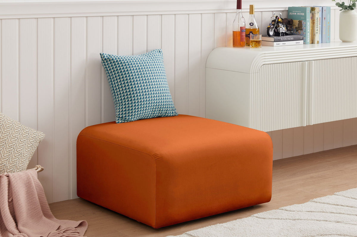 Arc - Velvet Ottoman