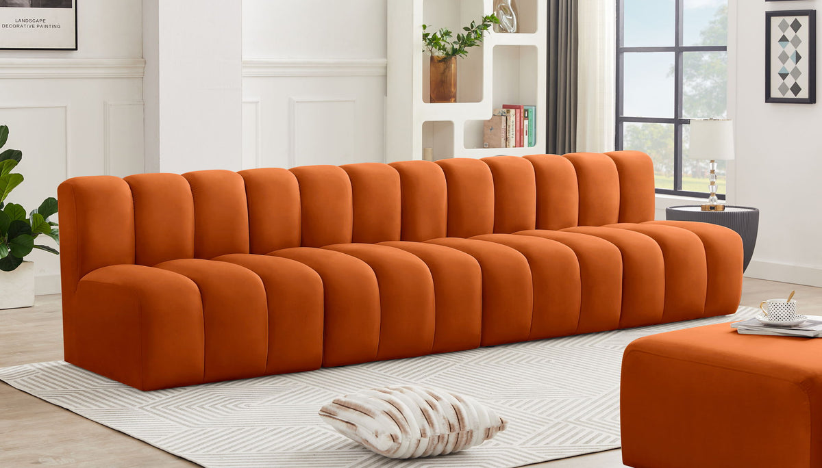 Arc - Velvet 4 Seats Modular Sofa