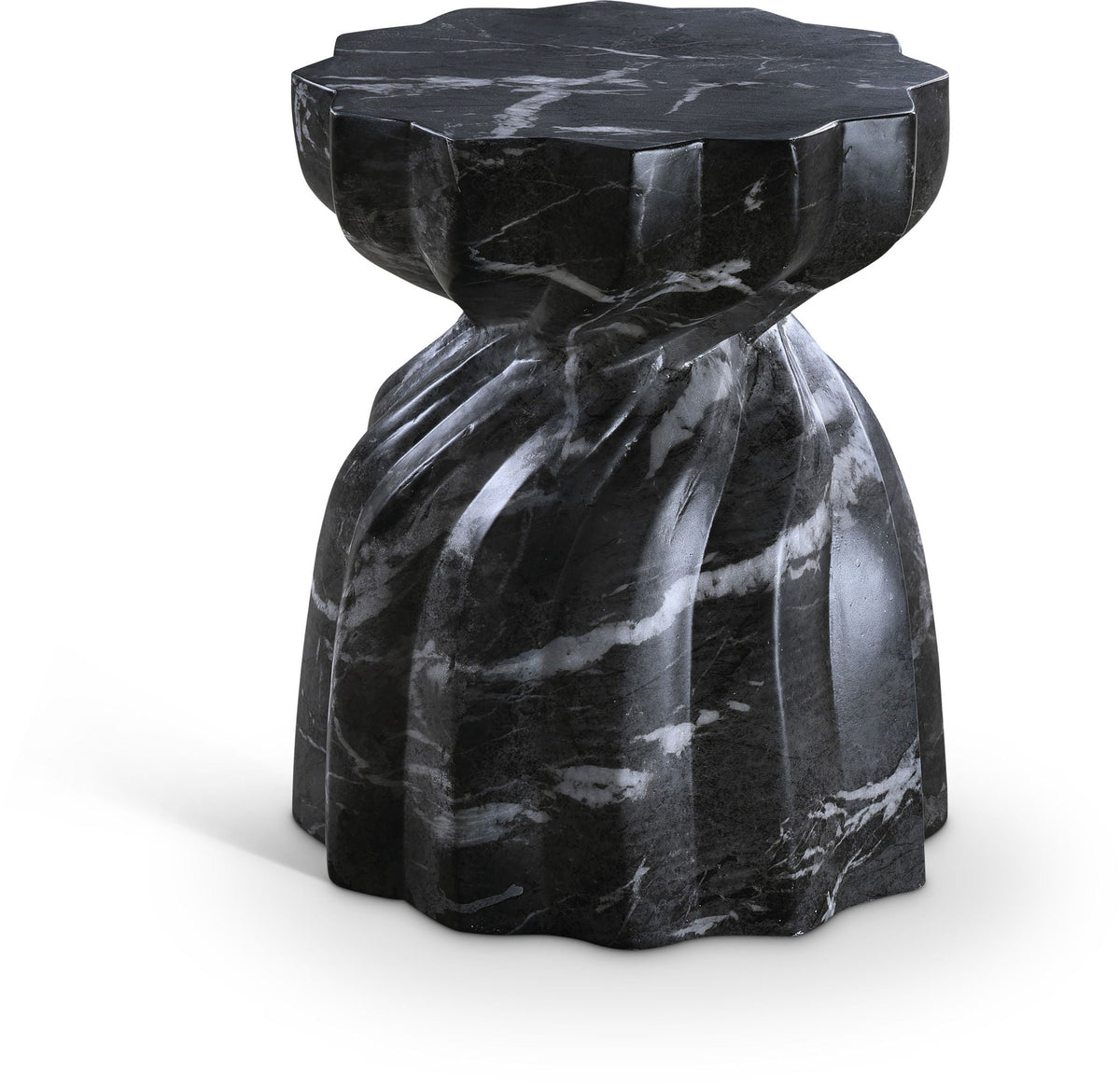 Caserta - Marble Finish Concrete End Table