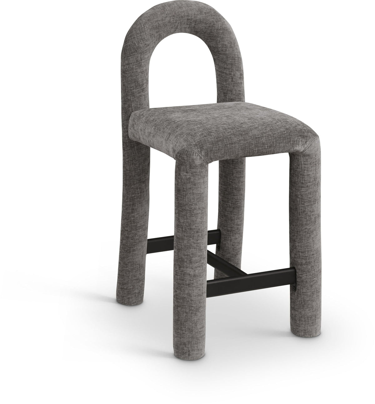 Amari - Chenille Fabric Stool
