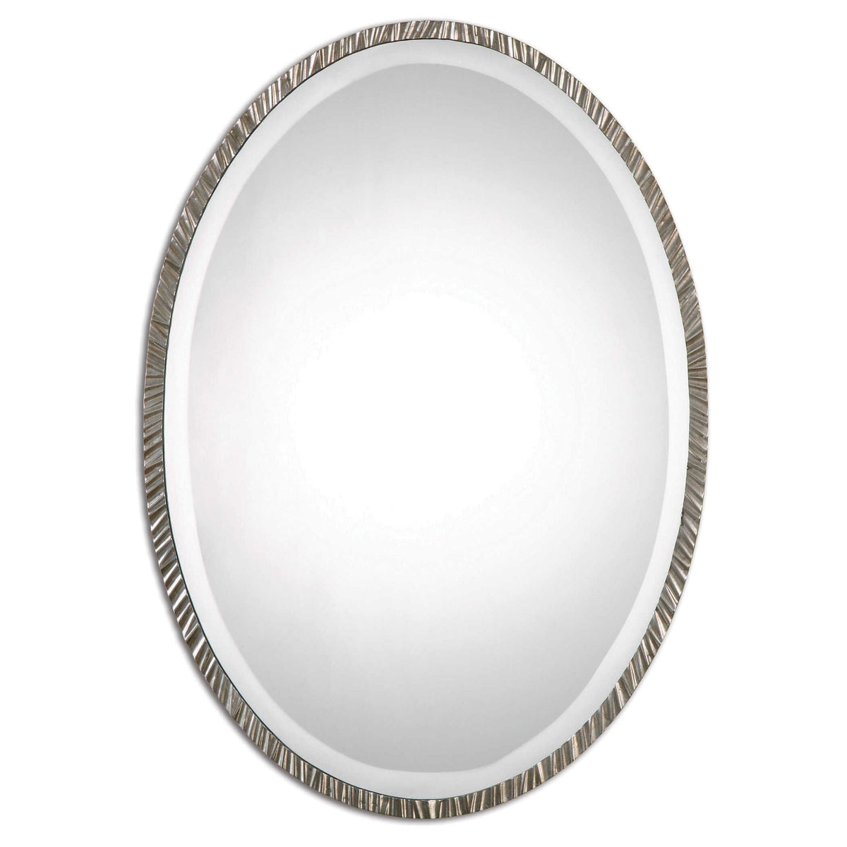 Annadel - Oval Wall Mirror - Pearl Silver