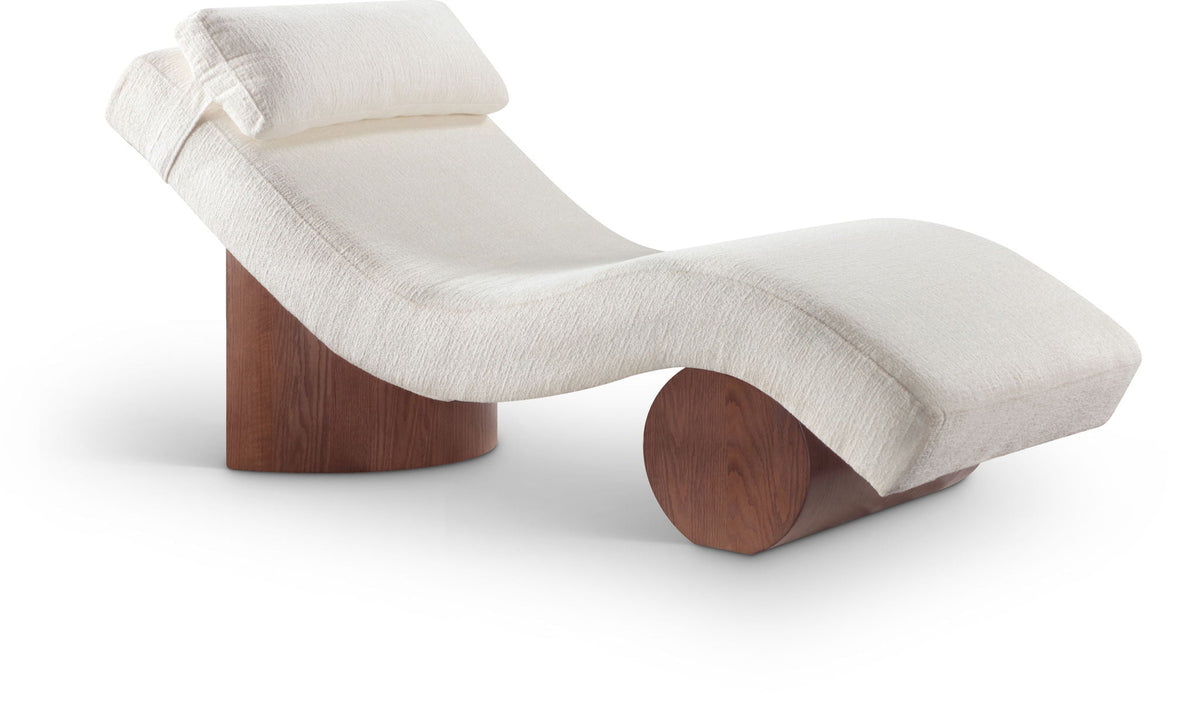 Marcella - Chaise Lounge - Walnut Base