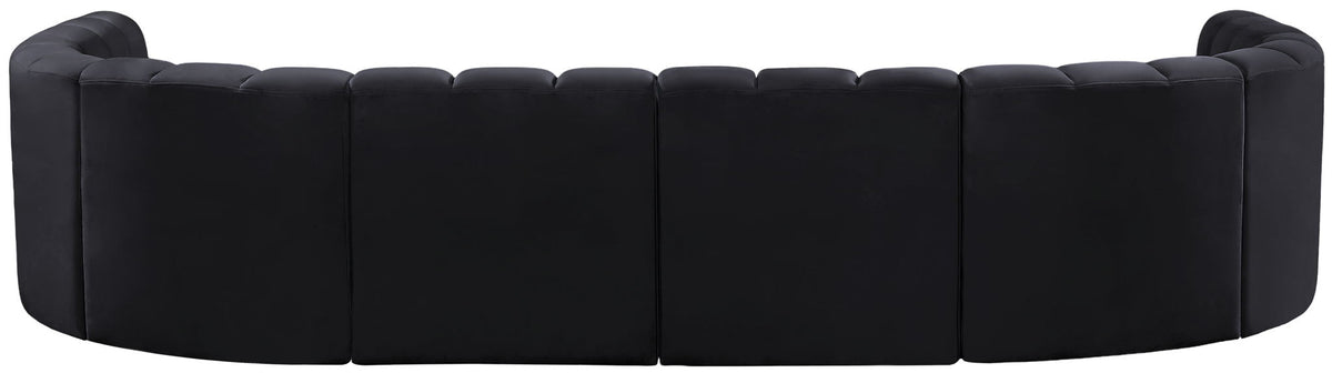 Arc - Velvet Modular U-Shaped Sectional