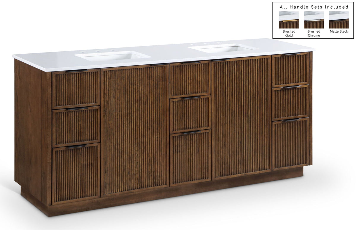 Willard - Engineered Stone And Solid Wood Bathroom Vanity