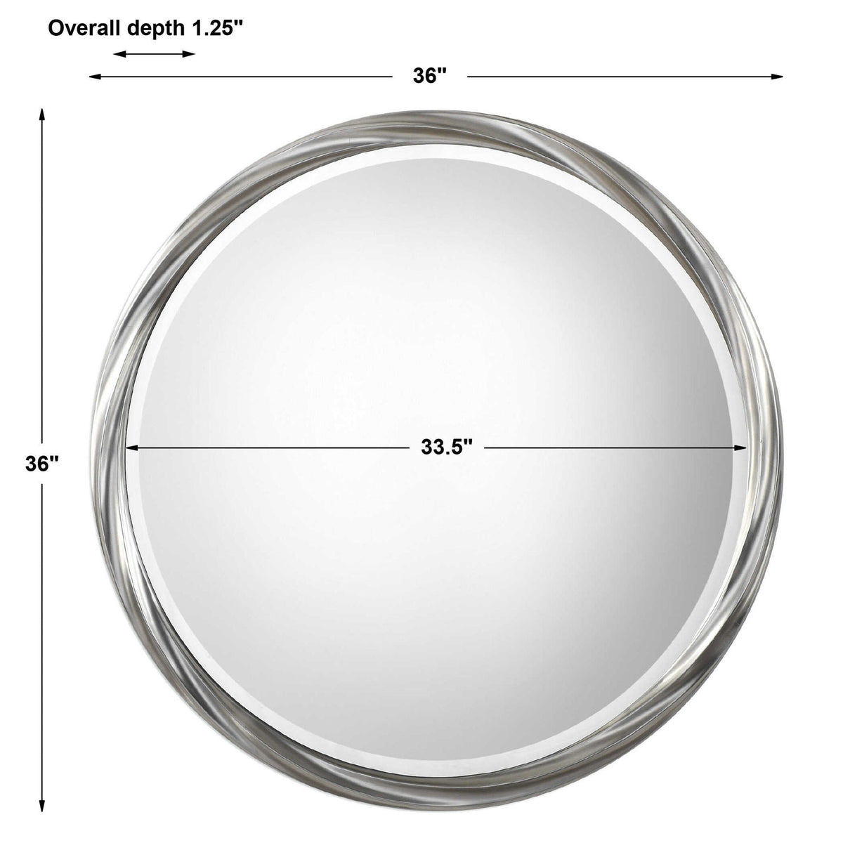 Orion - Round Mirror - Silver