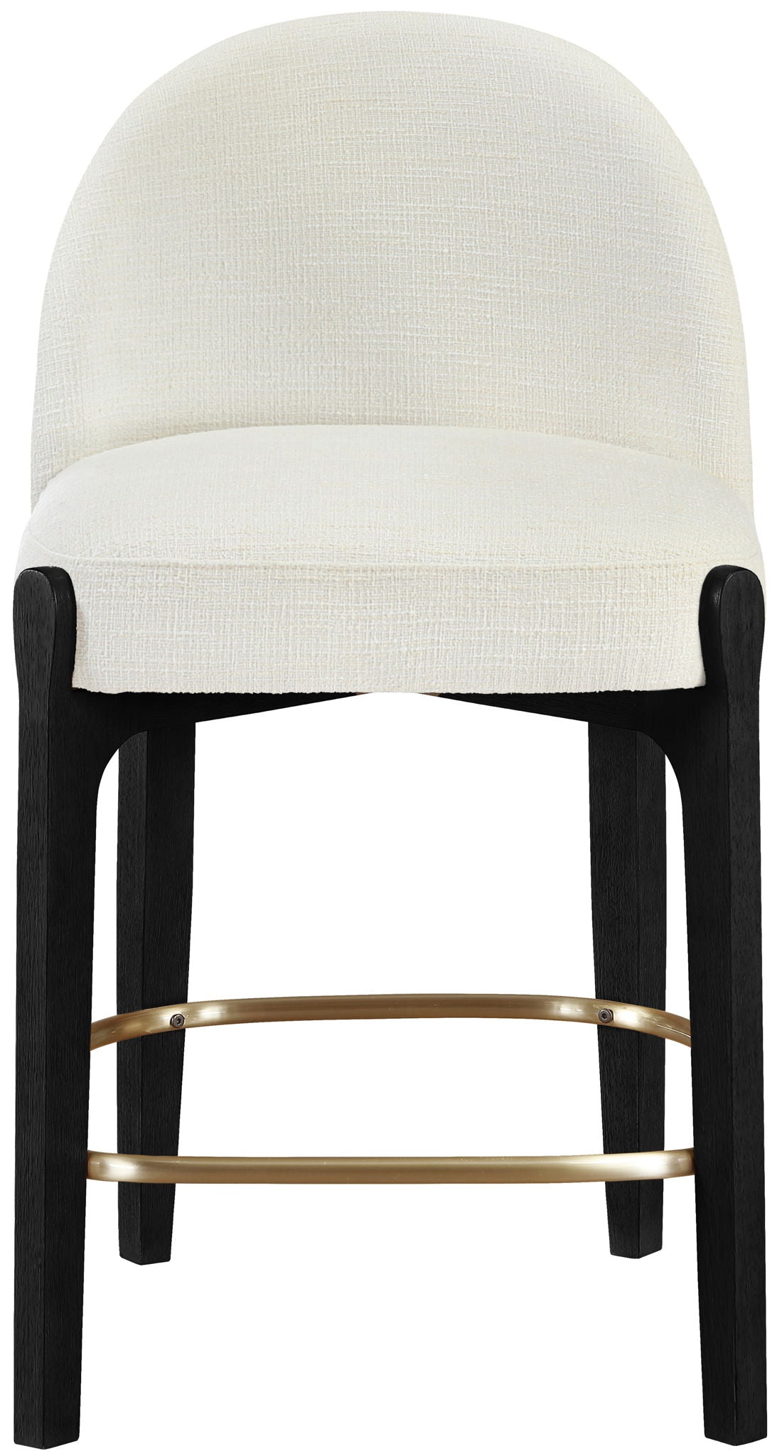 Torino - Counter Stool With Brushed Black Base