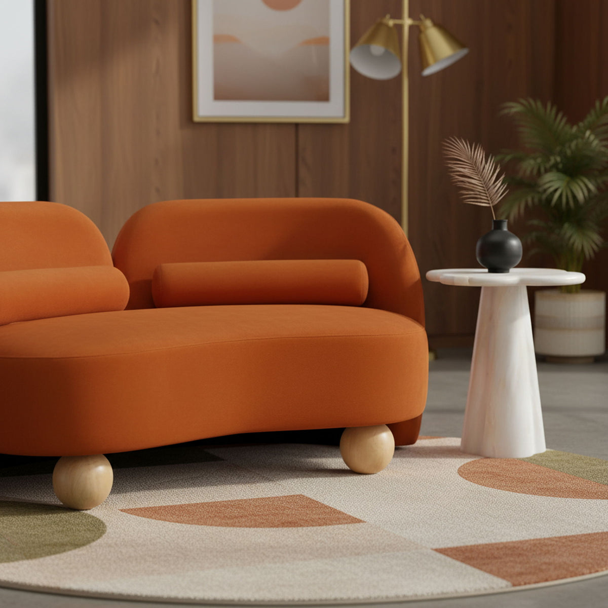 Daphne - Velvet Loveseat