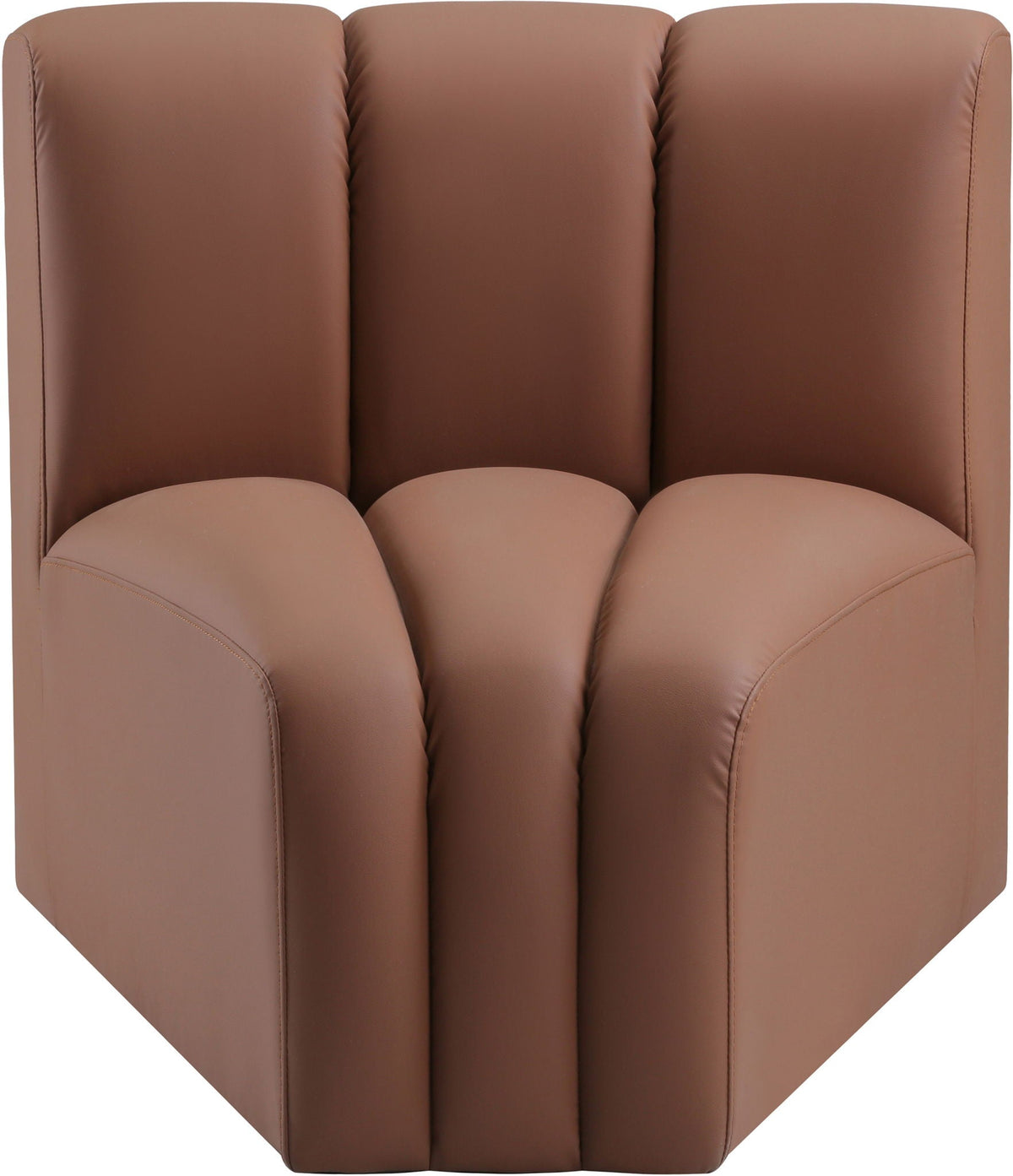 Arc - Faux Leather Curved Corner Chair