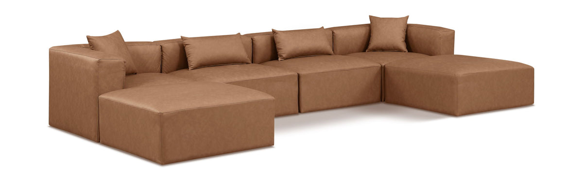 Cube - 6 Piece Modular Double Chaise Sectional