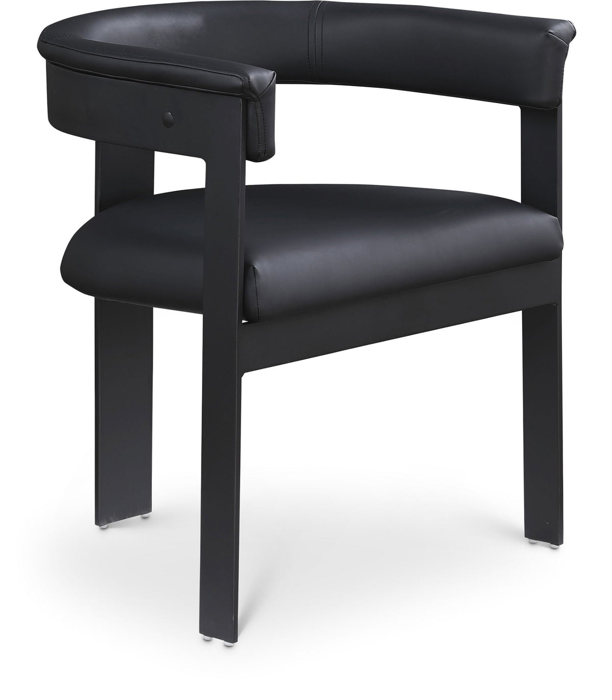 Romeo - Faux Leather Dining Chair With Black Base (Set of 2)