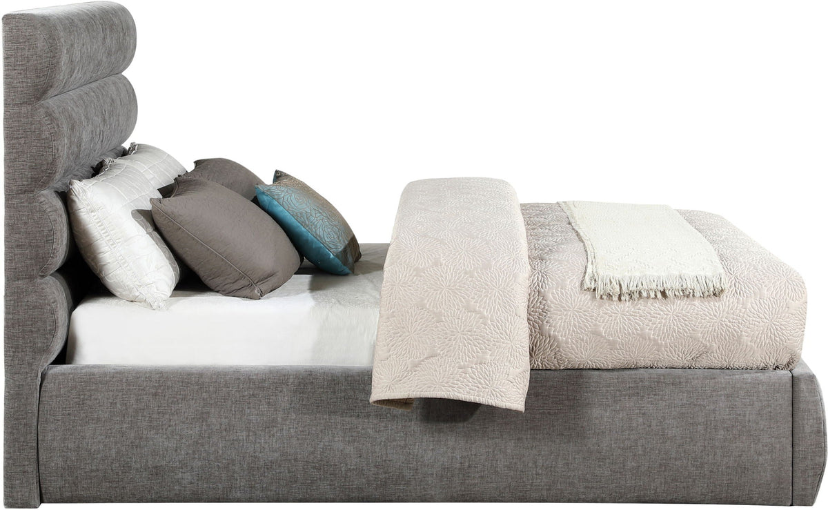 Adam - Chenille Fabric Bed With 52" Headboard