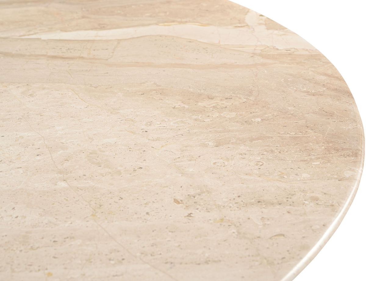 Liona - 42" Marble And Mango Wood Dining Table