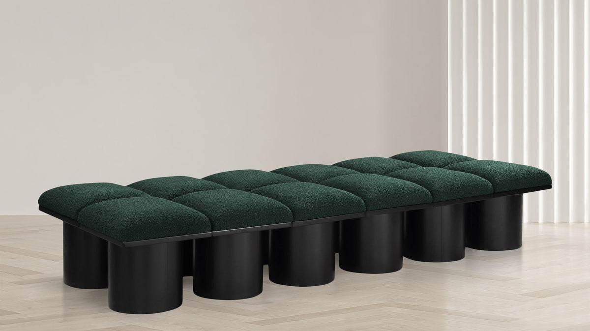 Pavilion - 12 Piece Modular Bench With Black Base