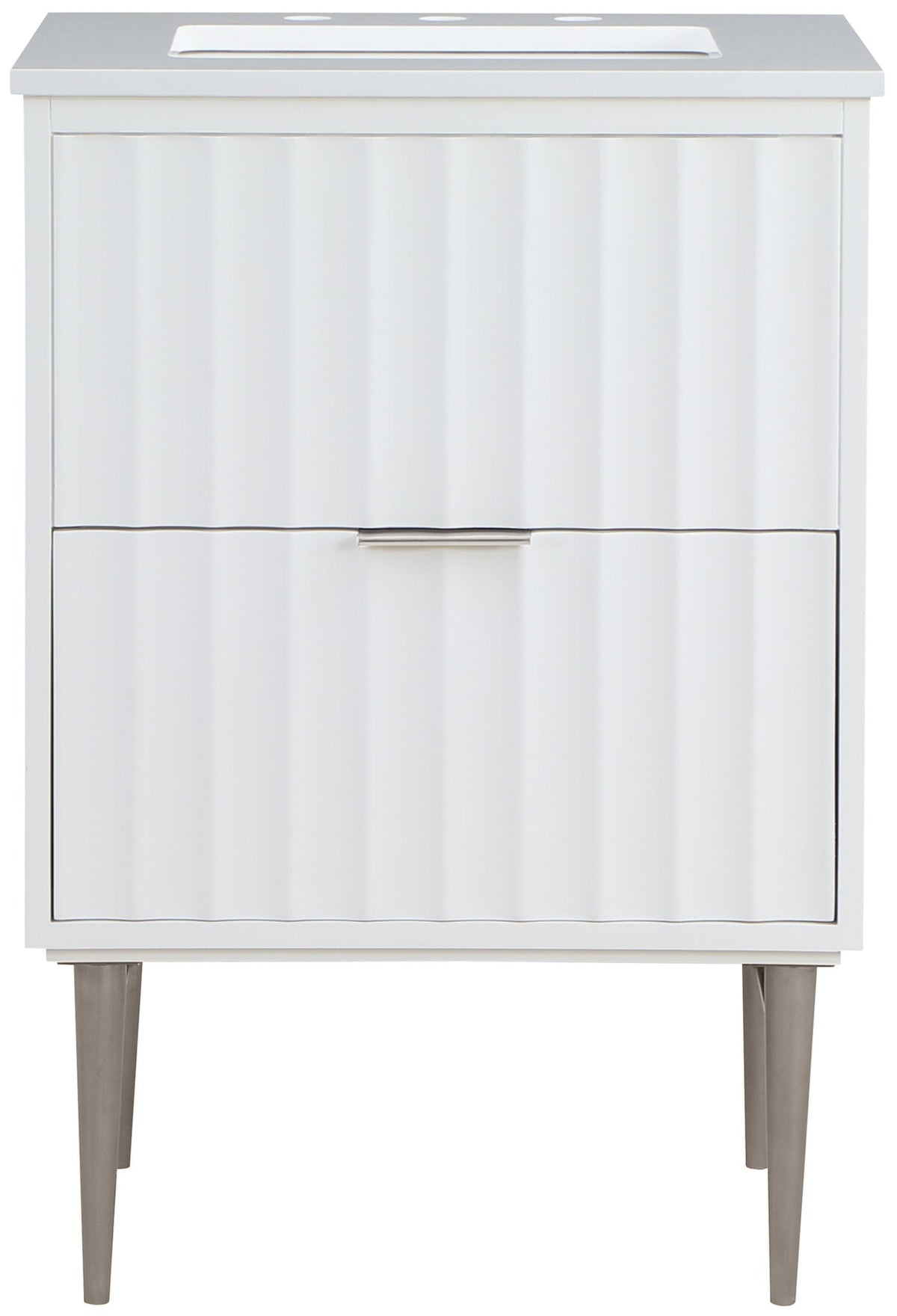 Modernist - Bathroom Vanity With Chrome Legs