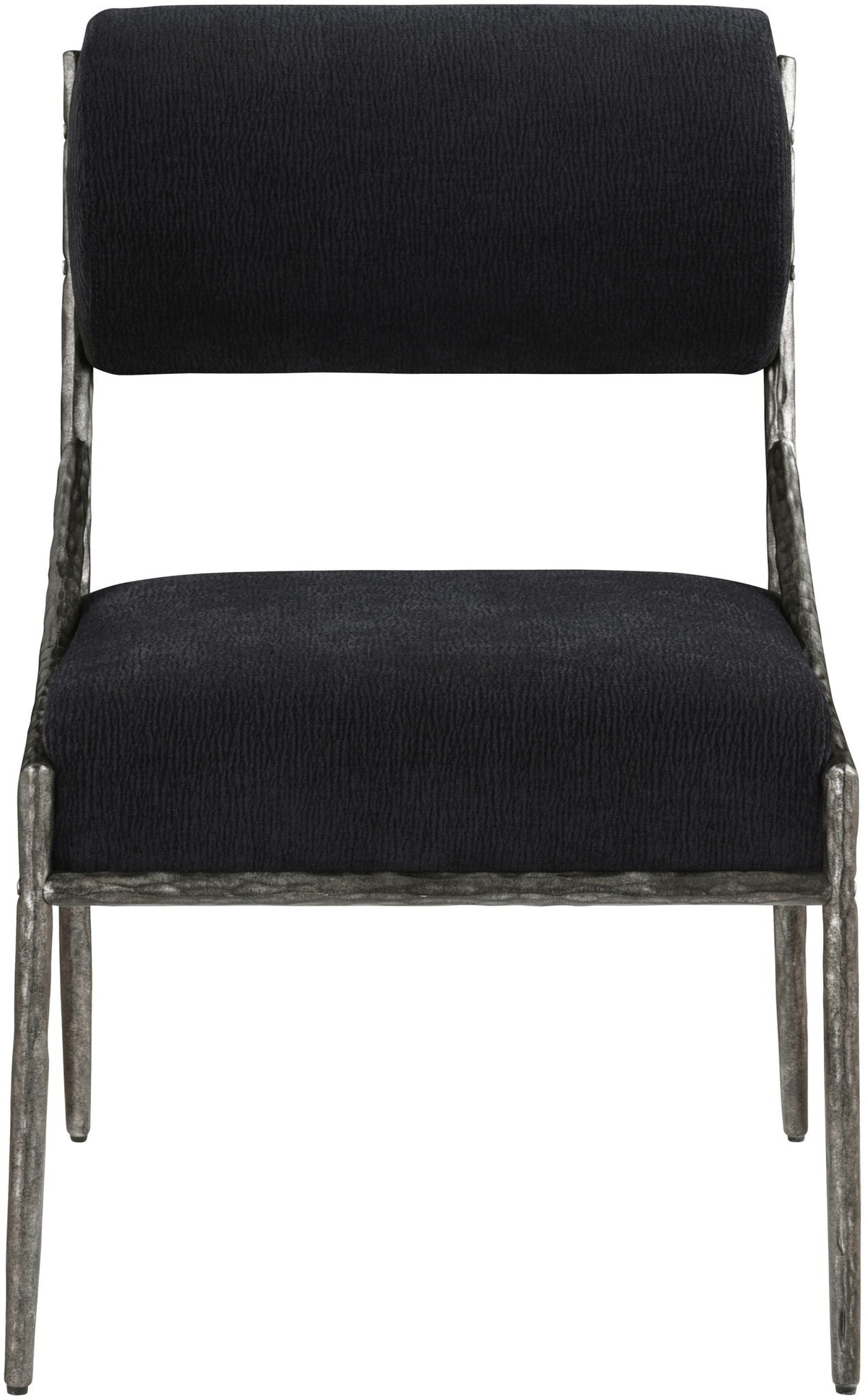 Bastille - Upholstered Dining Side Chair (Set of 2) - Silver Frame