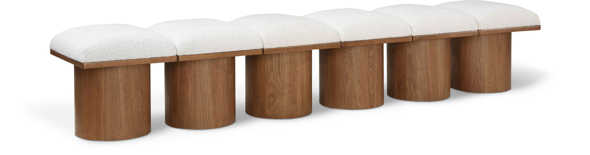 Pavilion - 6 Piece Modular Bench With Brown Base