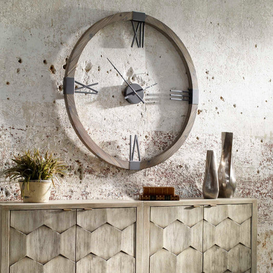 Marcelo - Modern Wall Clock - Light Brown