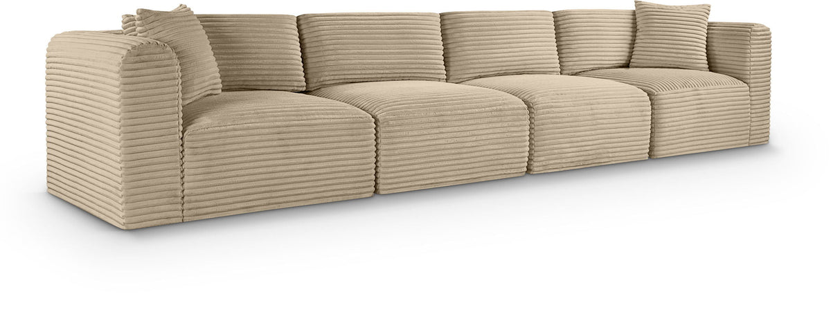 Shaggy - Fabric 4 Seat Modular Sofa