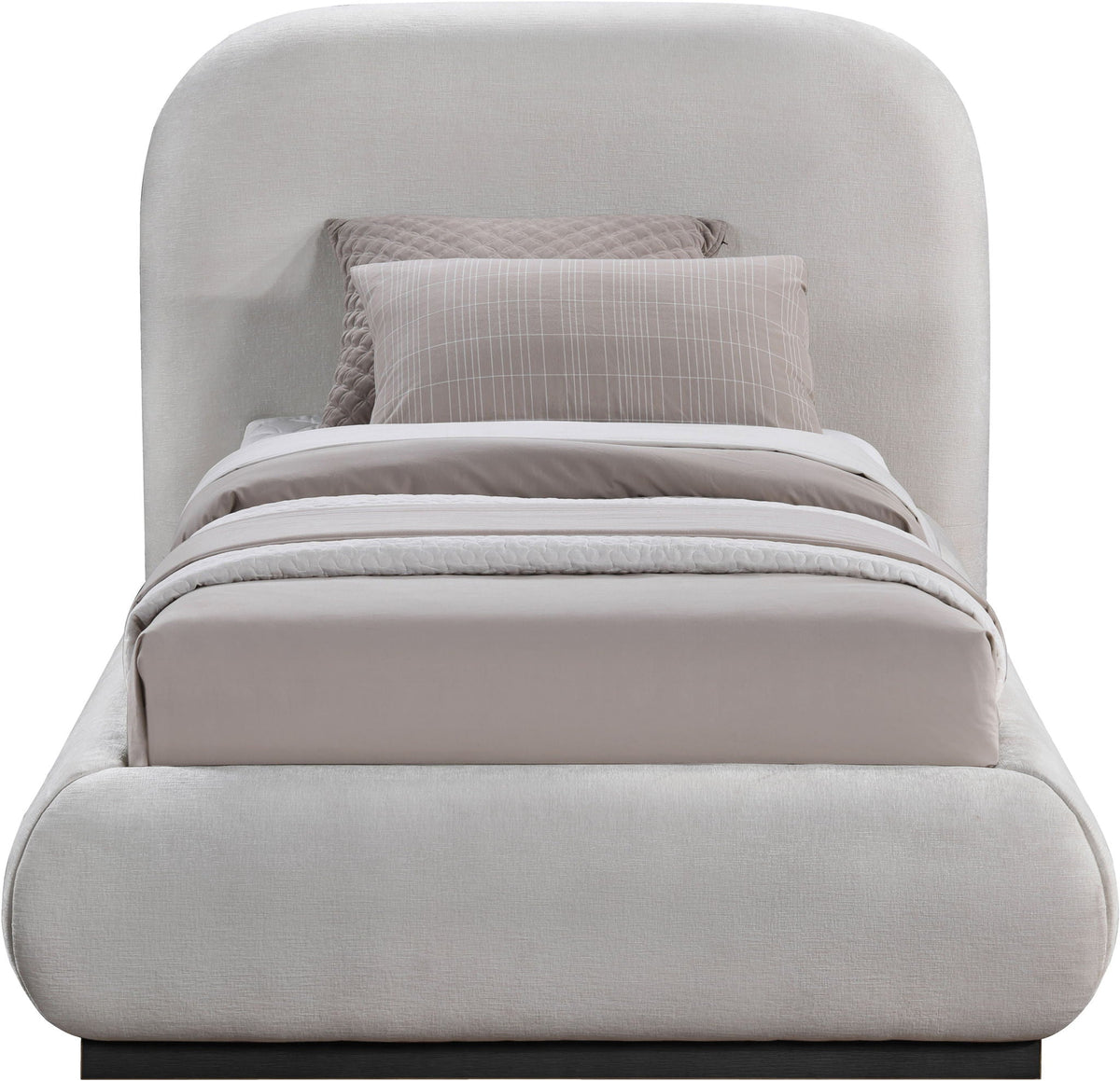 Vaughn - Chenille Bed With Black Base
