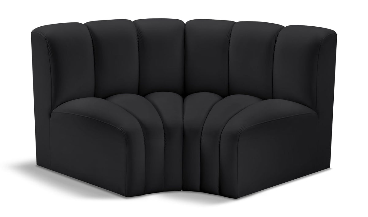 Arc - Faux Leather 2 Piece Modular Sofa