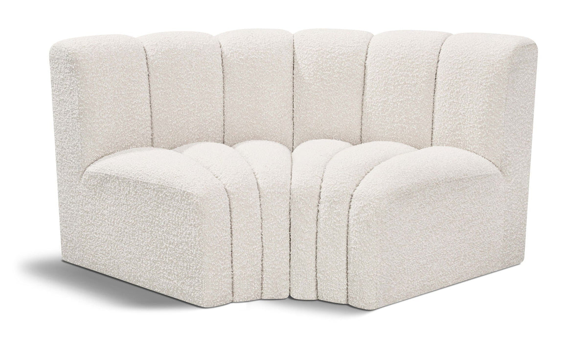 Arc - Boucle Fabric 2 Piece Modular Sofa
