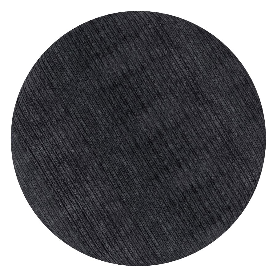 Willo Round Ottoman in Black