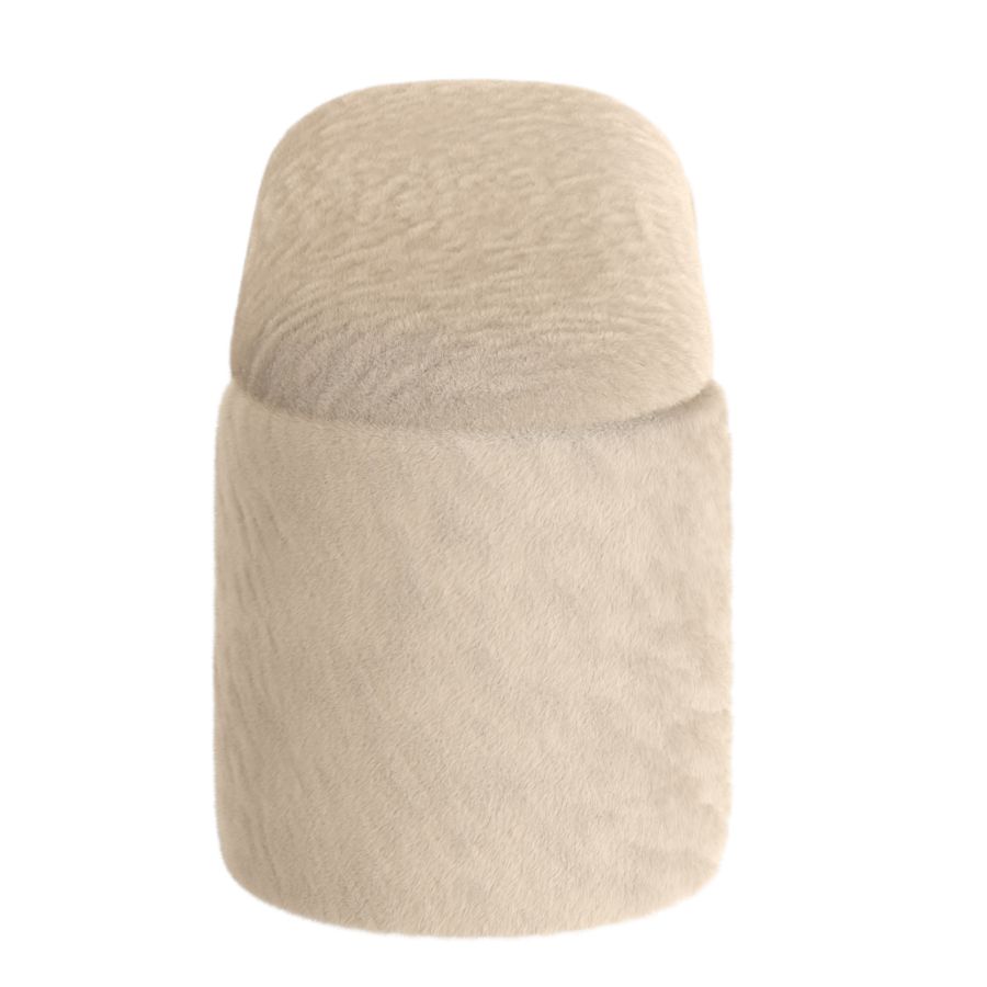 Selene Storage Ottoman in Dark Beige