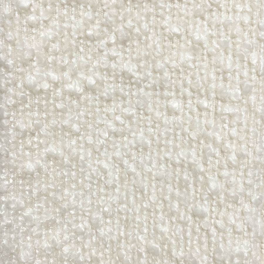Zhuri Accent Chair in Ivory Boucle and Black