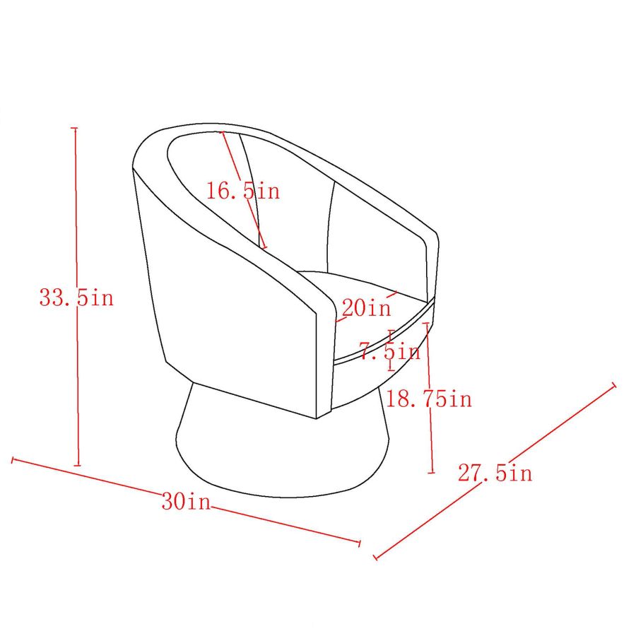 Tilsy Accent Chair in Charcoal Boucle