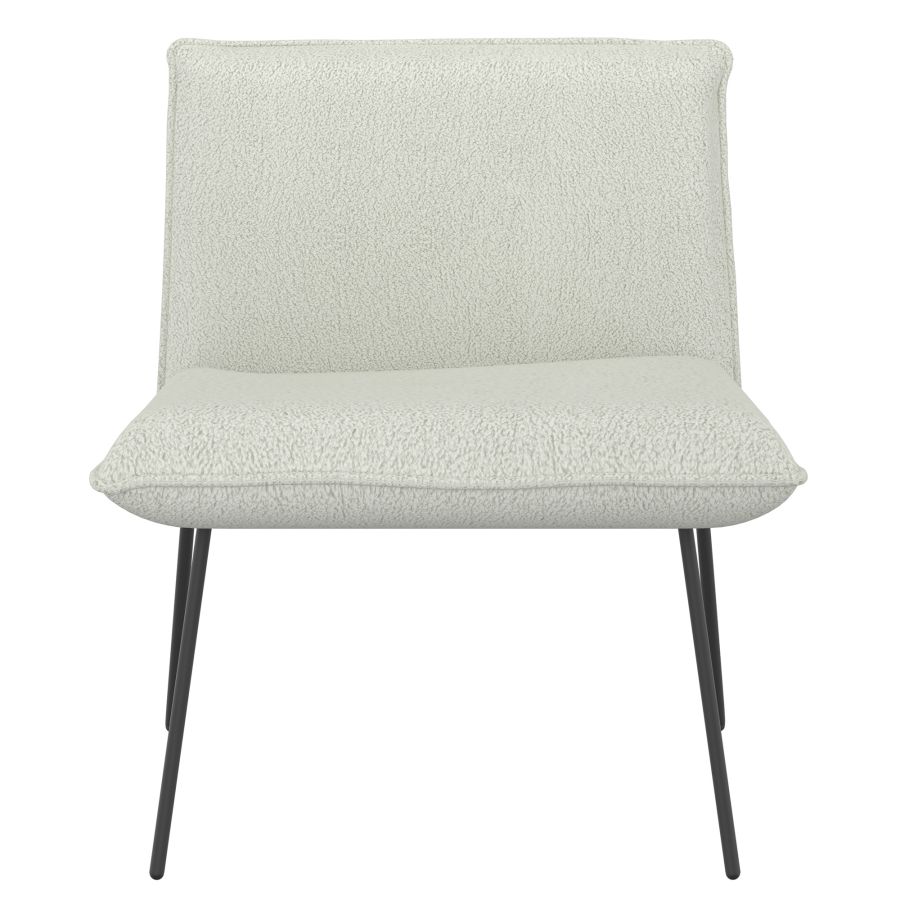 Gigi Accent Chair in Cream Boucle Fabric