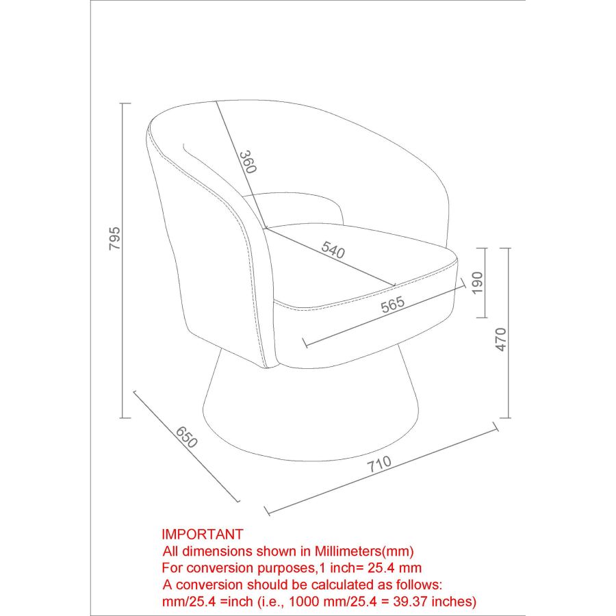 Santo Accent Chair in Beige