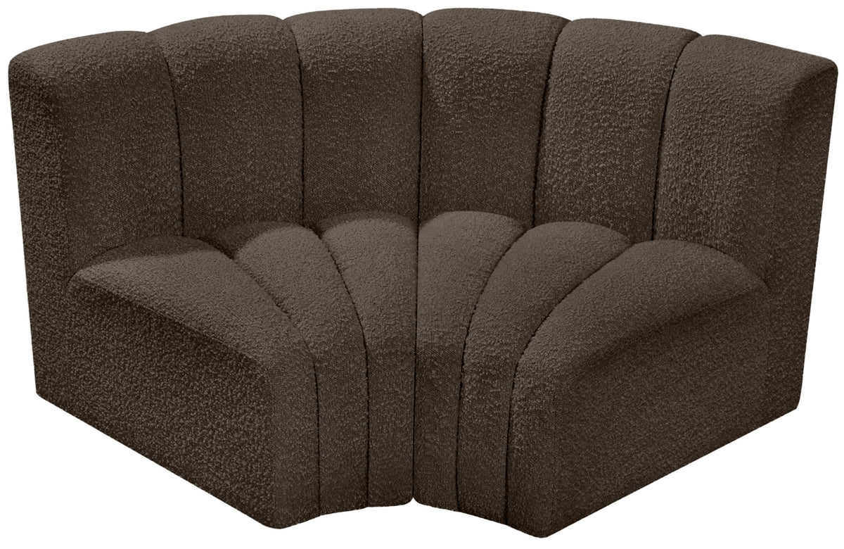 Arc - Boucle Fabric 2 Piece Modular Sofa