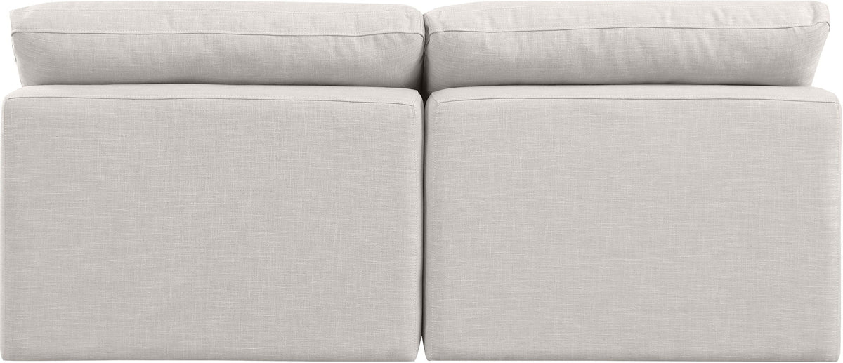Indulge - Linen 2 Seat Modular Armless Sofa