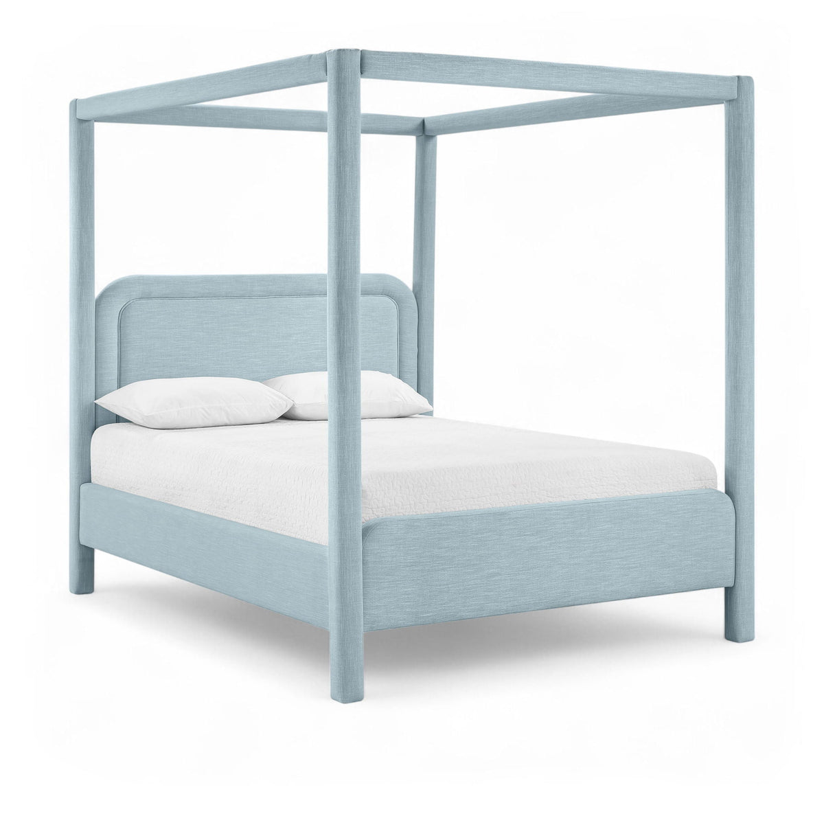 Salina - Linen Textured Fabric Upholstered Bed