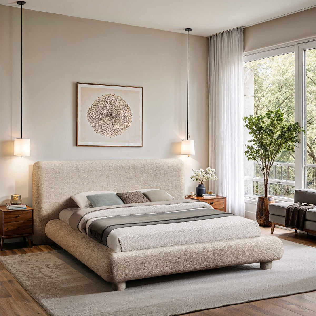 Blair - Polyester Upholstered Bed