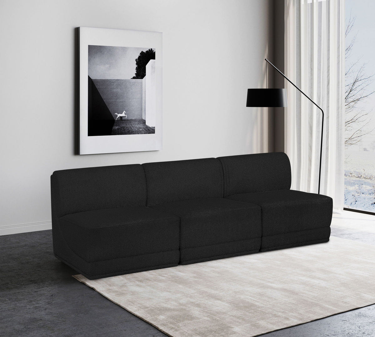 Ollie - 3 Seat Armless Modular Sofa