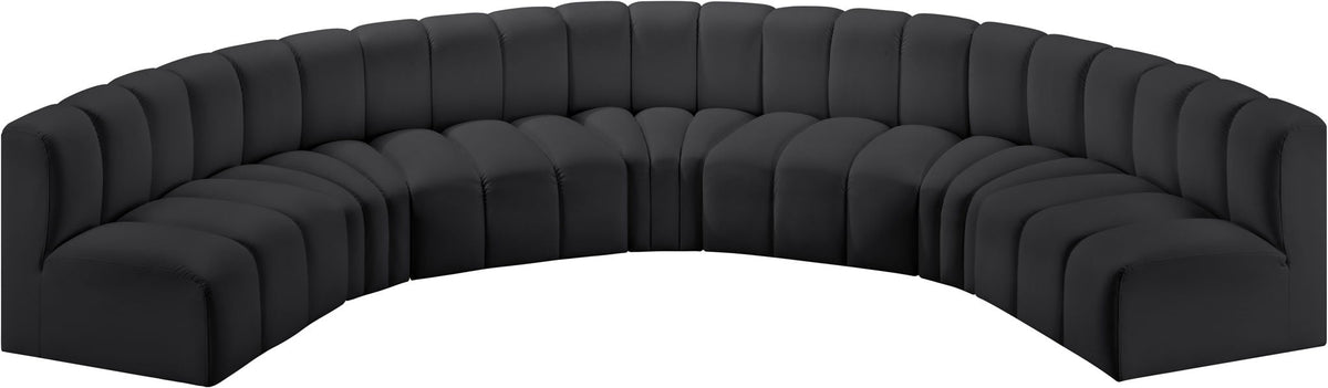 Arc - Faux Leather 7 Piece U-Shaped Modular Sofa