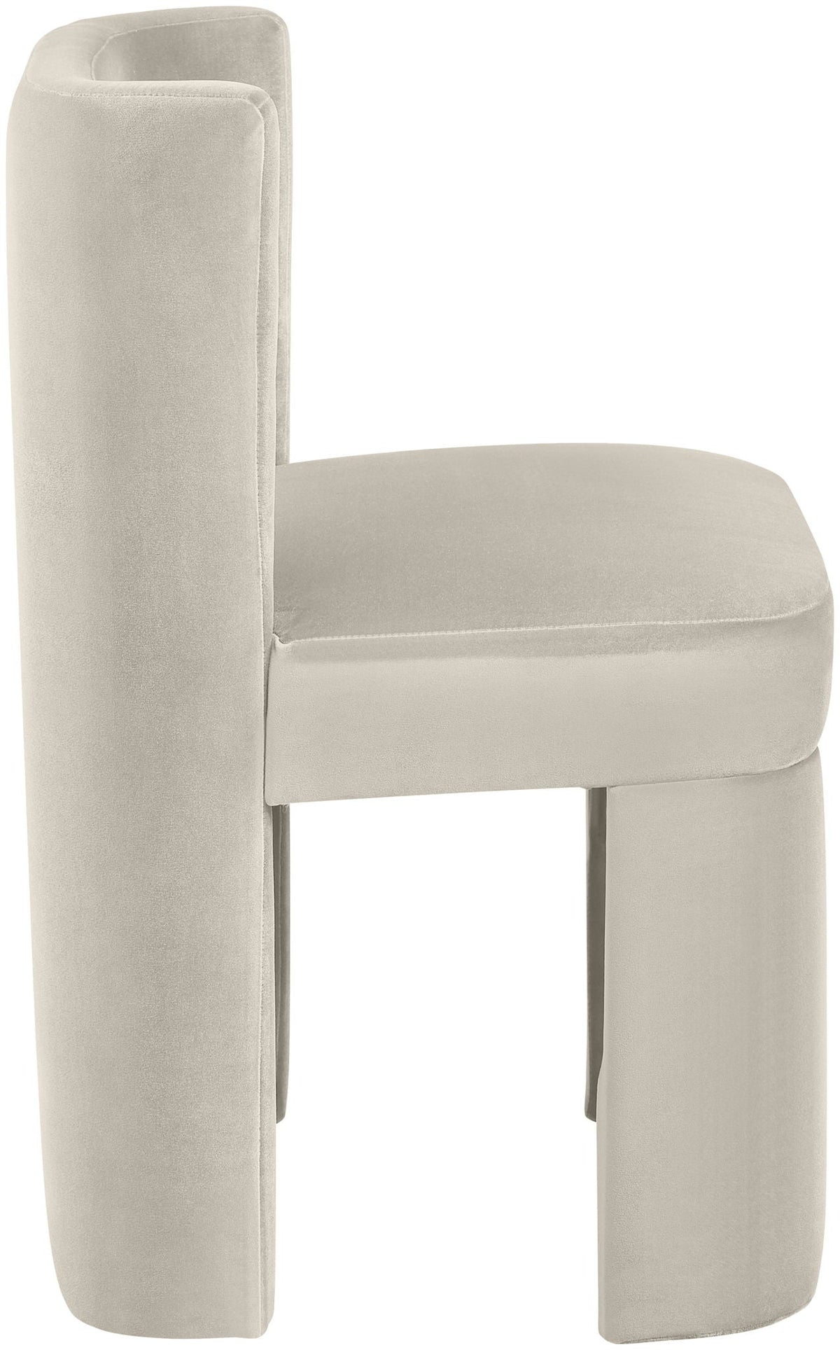 Zuno - Velvet Performance Fabric Upholstered Dining Chair (Set of 2)