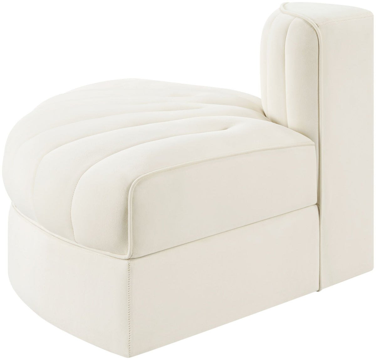 Rummi - Velvet Performance Fabric Upholstered Modular Chair