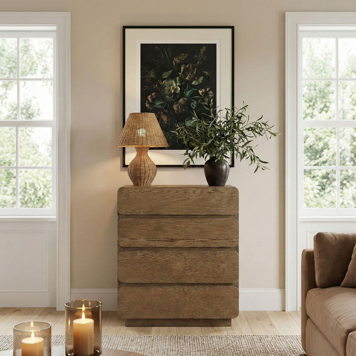 Adagio - Solid Wood And Oak Veneer Chest